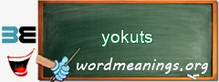 WordMeaning blackboard for yokuts